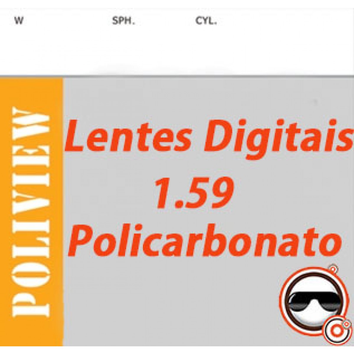 Lente policarbonato online digital