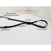 cordão em silicone para óculos