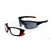 Óculos Disix Silver C01 c/ 3 lentes e clip redutor de curva para grau.
